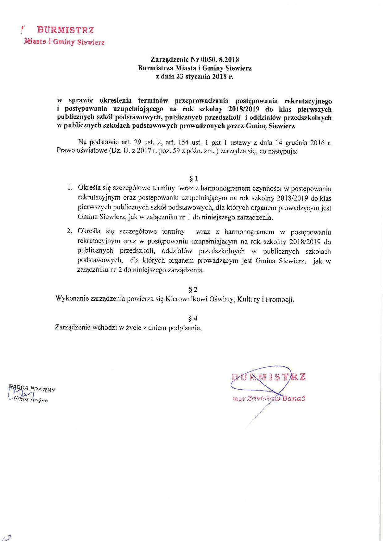 Przykładowy Wzór Odwołania Od Wyników Rekrutacji Do Liceum Zespół Szkolno - Przedszkolny w Wojkowicach Kościelnych - Zasady